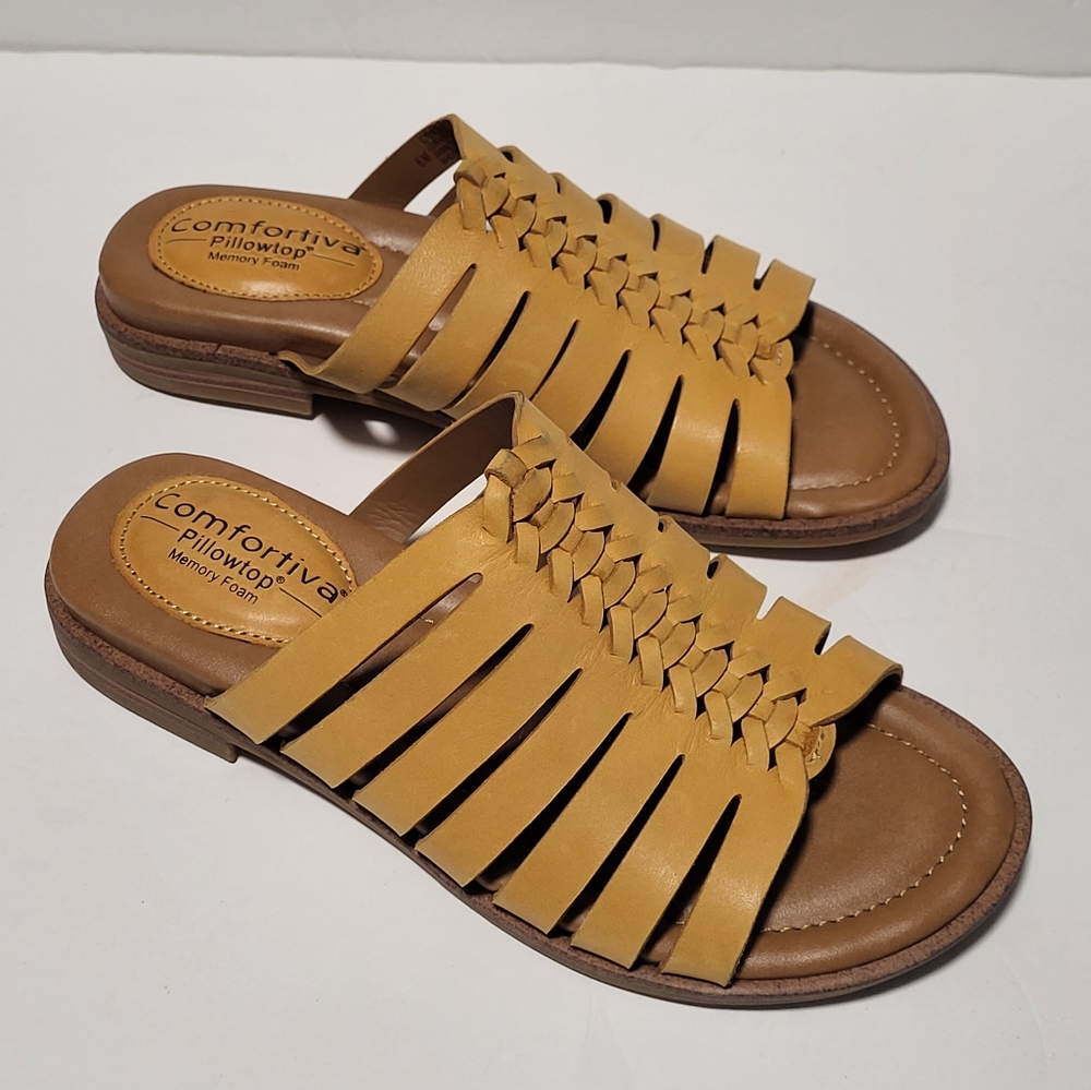 Comforting Women's Daisy's Sandals Sunshine Yellow Size 6M